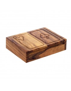 Caja naipes doble c/2 barajas.