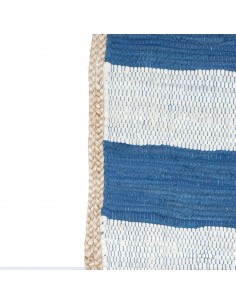 Alfombra azul/blanca 60x90 cm. 2