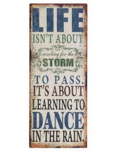Placas pared life isn't20x50