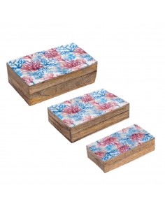 S/3 cajas coral