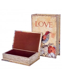 S/2 cajas libro pajaros 2