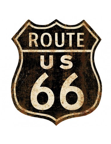 Placa pared route 66