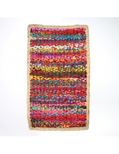 Alfombra 55x90 multi c/yute