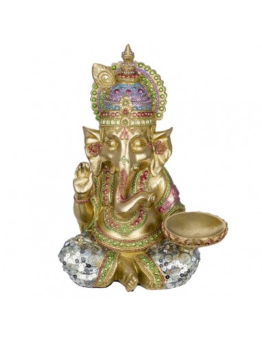 Portavelas ganesh sentado