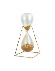 Reloj arena dorada