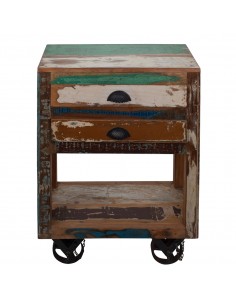 Mesita de noche 2 cajones 2