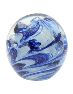 Pisapapeles vidrio azul
