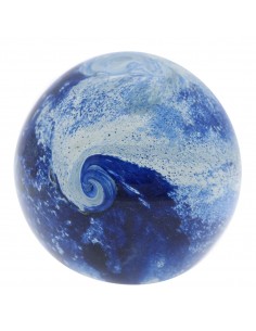 Pisapapeles vidrio ola azul