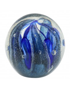 Pisapapeles vidrio azul