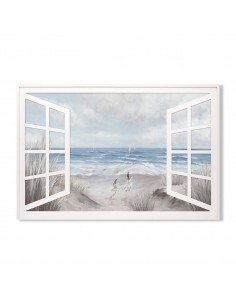 Cuadro ventana playa