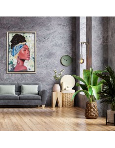 Cuadro mujer africana  2