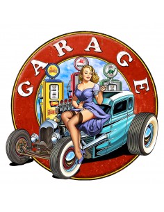 Placa pared garage 41x40 cm.