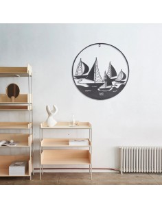 Adorno pared barcos 2