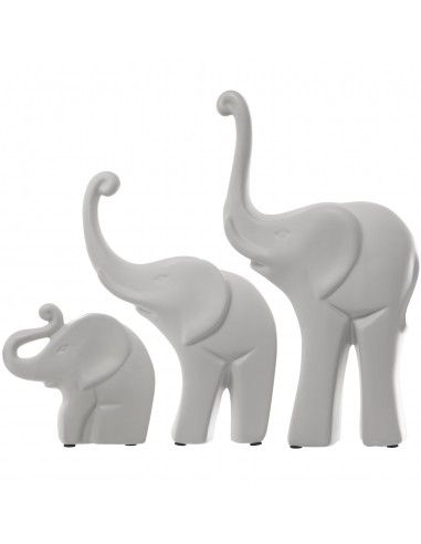 Set 3 Figuras Elefantes Cerámica...