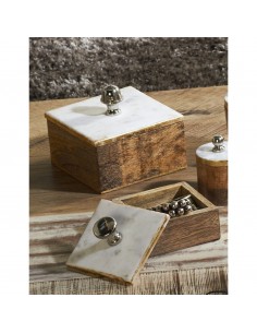 Caja Madera T/Marmol