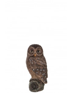 Buho Resina Marron Small 2