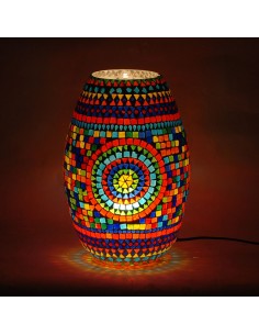 Lampara mosaico cilindro 2