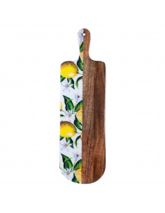 Tabla ovalada limones