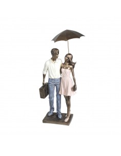 Figura pareja paraguas