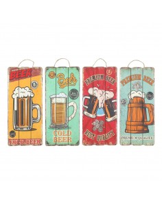 Adorno pared cerveza 4 dif.
