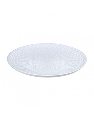 Bandeja red. blanco relieve