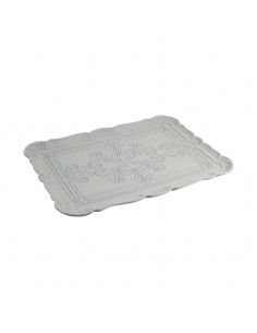Bandeja gris rect.relieve 2