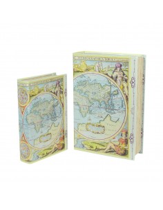 S/2 caja libro mapa
