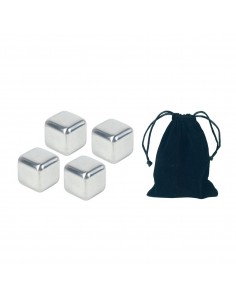 Set 4 cubitos acero inox