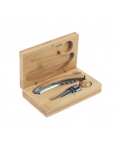 Caja bambu abridor- tapon vino