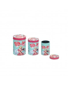 S/3 botes hojalata cocina