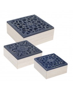 S/3 cajas negro