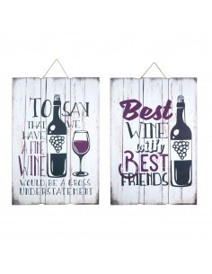 Placa pared vino 2 dif