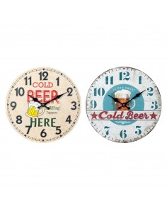 Reloj pared cerveza 34cm