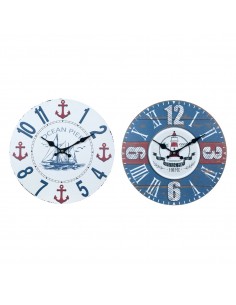 Reloj pared 34cm barco faro