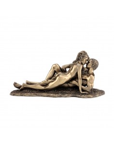 Los amantes resina bronce