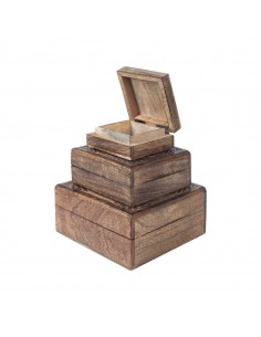 Set 3 cajas cuadradas arbol 2