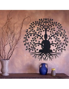 Adorno pared buda arbol 2