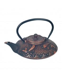 Set tetera 0,8l negra-cobre 2