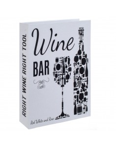 Caja libro set vino 4 pcs 2