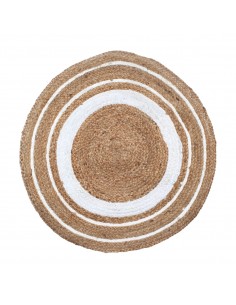 Alfombra 90cm.trenzada de yute