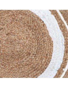 Alfombra 90cm.trenzada de yute 2