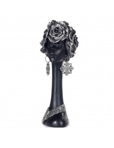 Figura cabeza africana rosas 2