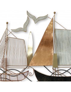 Adorno pared barcos 2