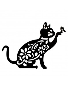 Adorno pared gato