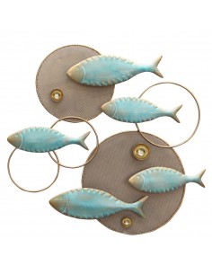 Adorno pared peces